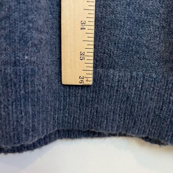 Rose Maternite S Blue Maternity Wool Blend Sweater Dress Pregnancy Turtleneck - Picture 6 of 11